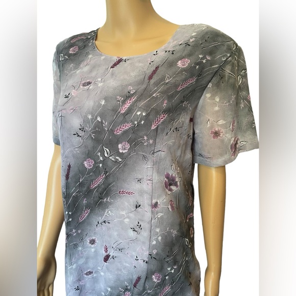 Kamali & Co Vintage 90s Purple Goth Witchy Whimsygoth Cottagecore Prairie Dress - Picture 2 of 7